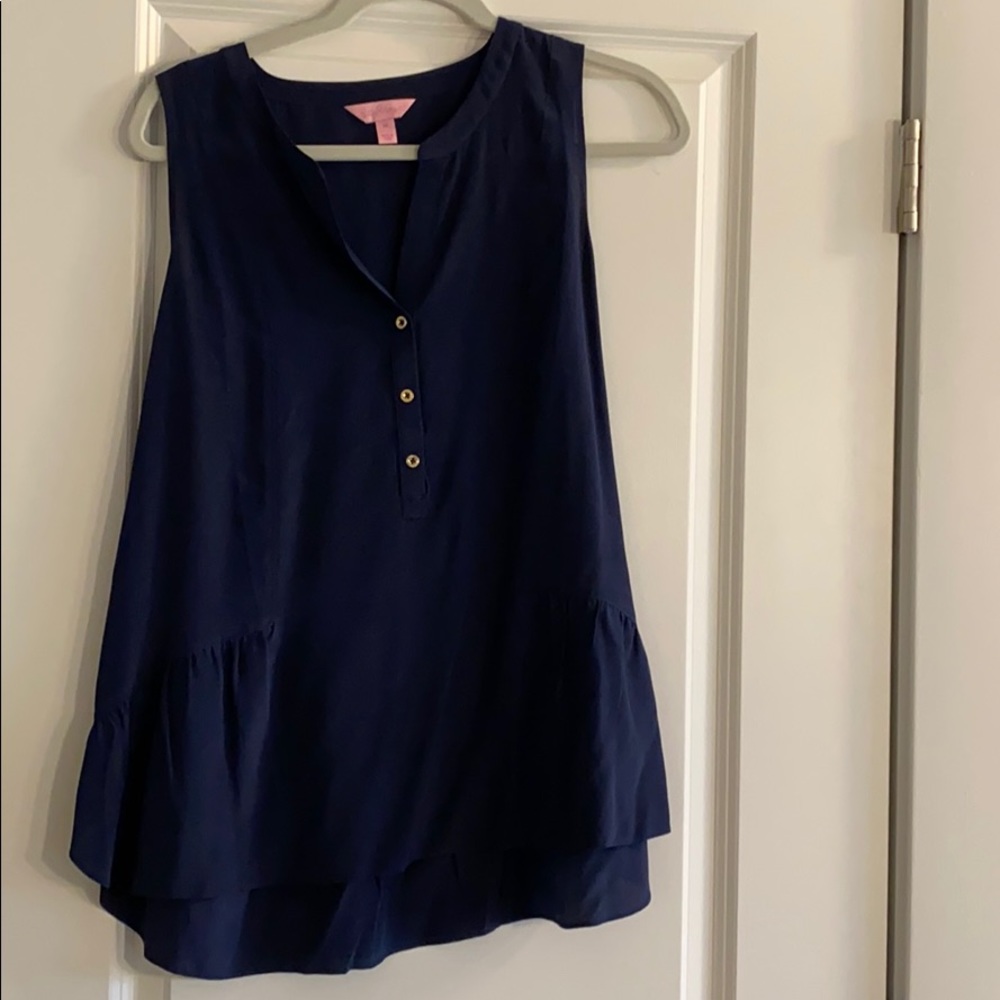 Lilly Pulitzer silk sleeveless top